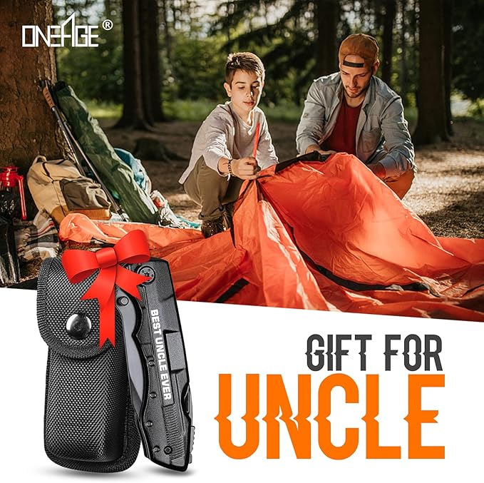 Uncle Gifts, ?쒫EST UNCLE EVER??Multitool Knife, Stocking Stuffers for Uncles, Uncles Birthday Gift, Best Uncle's Presents, Uncle Gifts from Niece Nephew, Uncle's Christmas Gift