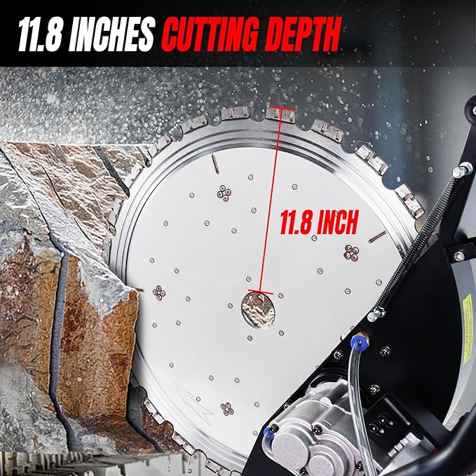 LOSCHEN 16 Inch Novel Concrete Ring Saw,3000W Wet/Dry Circular Saw with Water Pump,Electric Ring Cutter for Concrete, Bricks, Rebar and Marble,Cutting Depth: 11.8in
