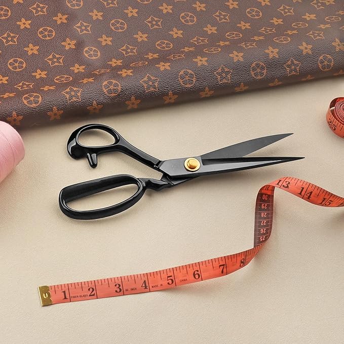 Left-Handed Fabric Scissors, 10-inch High-Carbon Steel Tailor's Shears, Suitable for Cutting Clothing, Fabric, Leather, Sewing and Handcrafted Design