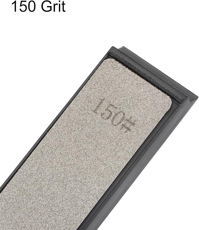uxcell Diamond Sharpening Stones 150 Grit Whetstone Knife Sharpener Stone with Non-Slip Base