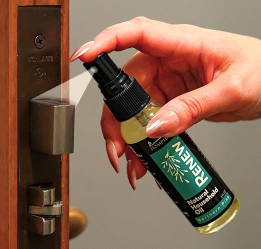 H흲MPURE짰 Renew Natural Household Oil Northern Pine Scent - Eco-Conscious All-Purpose Lubricant Spray for Doors, Hinges & Locks - Natural Penetrating Oil for Smooth, Long-Lasting Lubrication