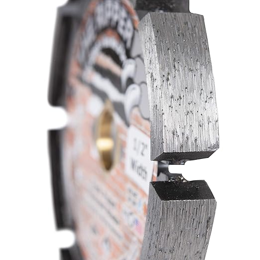 Delta Diamond Ripper Premium 4 Inch Tuck Point Diamond Blade, 1/2" Width, for Mortar Removal (4" X .500)