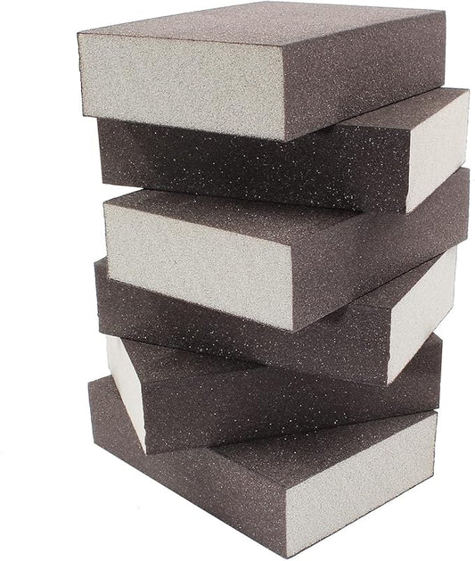 220 Grit Sanding Block - 12Pcs, Wet Dry Sanding Sponge Foam Sandpaper Block Washable & Reusable Sandpaper Sponge for Drywall Wood Plastic Metal Furniture