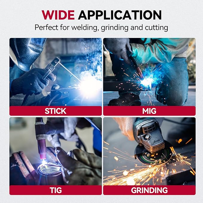 ARCCAPTAIN Auto Darkening Welding Helmet with Side View, 180째 Panoramic View, 1/1/1/1 True Color Large Viewing Welding Hood with 4 Arc Sensor Solar Powered, Wide Shade 4/5-9/9-13 for TIG MIG ARC CUT