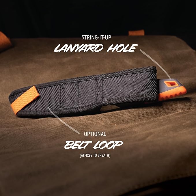 OUTDOOR EDGE VANTEX - Premium 5" Boning Knife, High Carbon Steel, Ergonomic Handle & Titanium Coated Blade, Great for Field Dressing Processing Elk and Deer