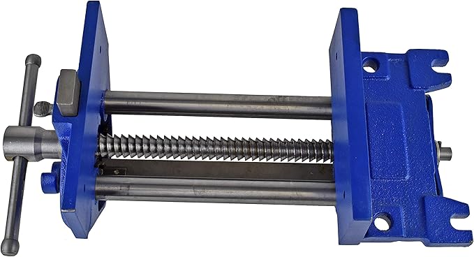 Yost Vises M9WW Rapid Action Woodworking Vise | Quick Release Lever for Quick Adjustments | 9 Inch Jaw Width | Made with Heavy-Duty Cast Iron | Blue