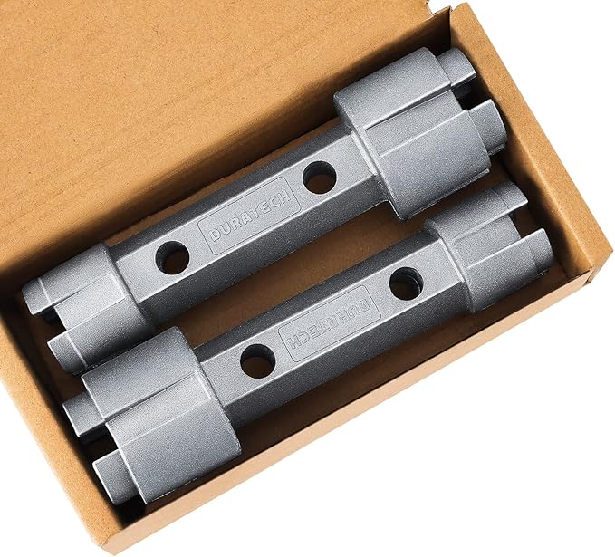DURATECH 2-Pack Tub Drain Remover, Dual Ended Wrench, Aluminum Alloy for Bath and Shower Drains