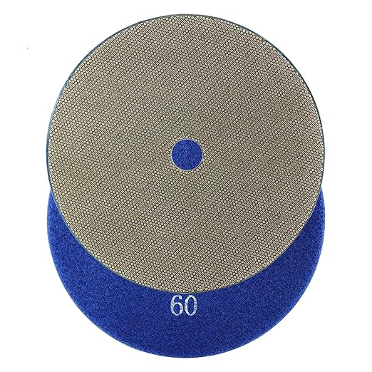 7 Inch Electroplated Diamond Grinding/Polishing Pads Sanding Granite Concrete Glass Metal Stone Grinding Disc(grit 60-1pc)