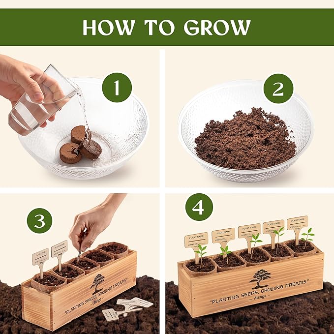 DIY Bonsai Tree Kit for Beginners ??5X Unique Japanese Bonzai Trees | Complete Indoor Bonsai Starter Kit for Growing Bonsai Plants with Tools & Planters ??DIY Gardening Gifts for Women & Men