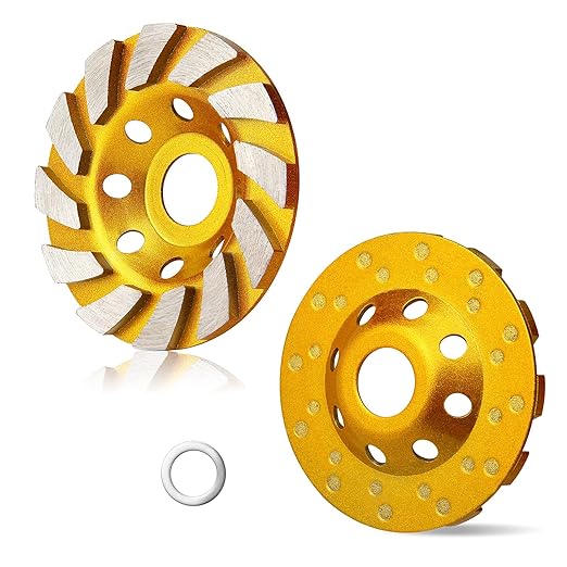 4.7 Inch Concrete Turbo Diamond Grinding Cup Wheel 12 Segs Heavy Duty Angle Grinder Wheels for Angle Grinder