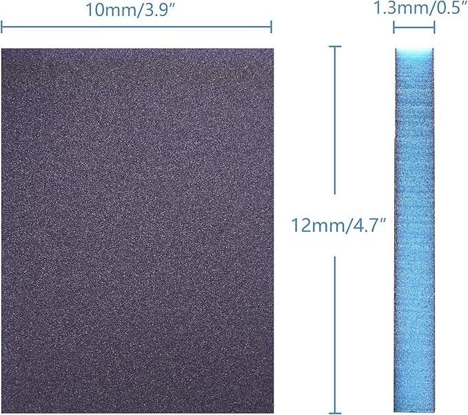 16Pcs 120 Grit Sanding Sponge, Jamiikury Fine Sanding Blocks Washable and Reusable, Wet Dry Sandpaper Sponge for Wood Metal FurniturePaint and Drywall