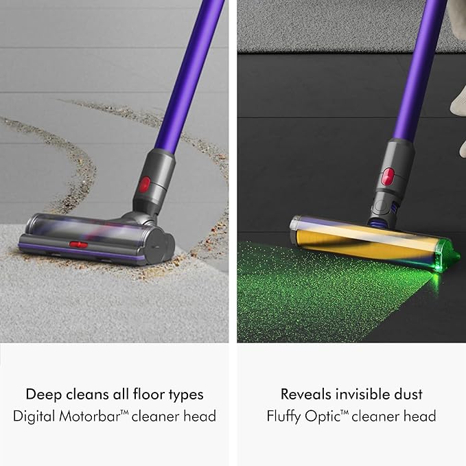 Dyson Gen5detect Cordless Vacuum, 280AW, 3 Power Modes, Up to 70 Minutes,짼 Illumination Reveals dust, HEPA Filtration, All Floor Types