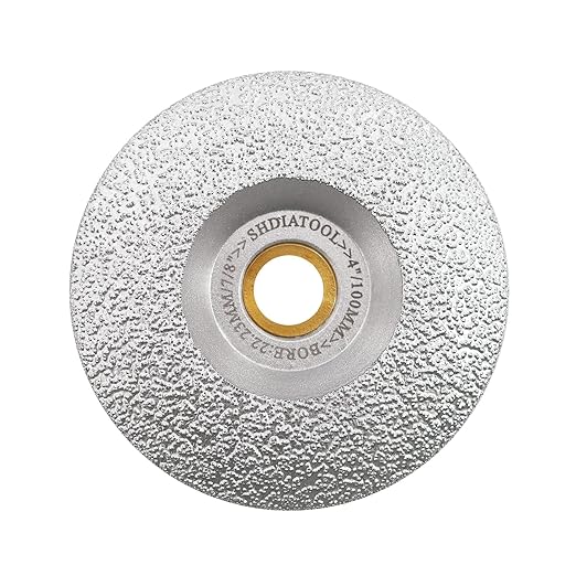 SHDIATOOL 4 - Inch Diamond Grinding Wheel for Granite Marble Iron Steel Masonry Cup Grinding Disc 30/40 Grit, Dry/Wet Use, Fits 7/8 Inch Arbor