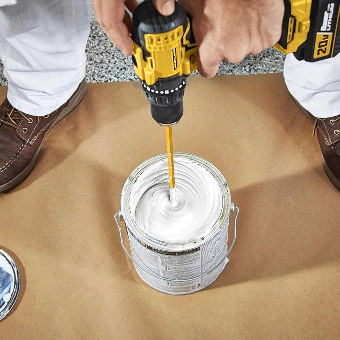 2Pc. Paint and Mud Mixer, Paint Stirrer for Drill in 1 to 5 Gallon Bucket, Suitable for all Standard Drill Bits, Hex Head Anti-slip, Easy Clean, Painting and Plastering Mixer Stirrer Tool