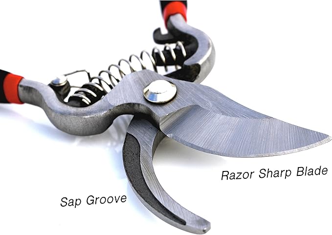 Garden Guru Classic Bypass Pruning Shears Clippers ??Heavy Duty Forged Steel Pruners ??Non Slip Comfort Grips ??Cuts up to 1??Diameter ??Professional Bypass Pruners Black - 1 Case (60 Pcs)