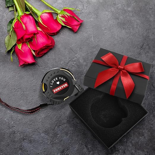 Tape Measure, I Love You Gifts for Men, Wedding Anniversary for Husband Boyfriend, Tool Gift for Him with Box