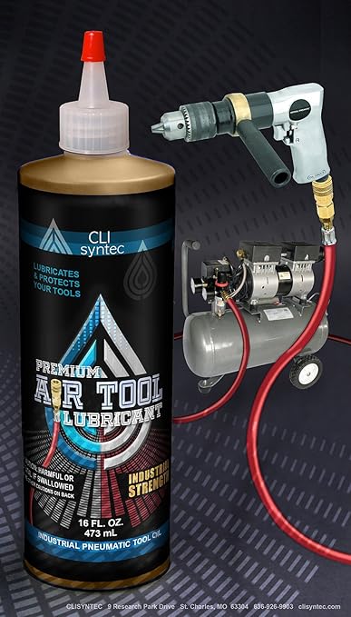 Premium Air Tool Lubricant - 16 FL. OZ. Industrial Pneumatic Tool Oil