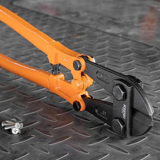 KSEIBI 141590 Heavy-Duty Large Bolt Cutter 30" for Cutting Fence, Steel Wire, Chain, Screws, Rivet, Padlock, and Metal Rods with Soft Grip Rubber Ergonomic Handle Cutters