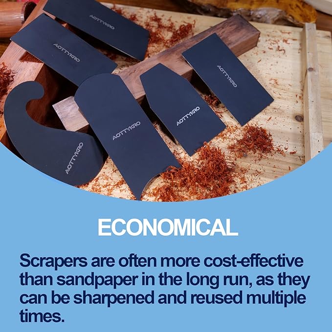 New Cabinet Scraper Cards and Cabinet Scraper Burnisher with 6 shapes,multi-functional engraving,deburring,polishing,contour sanding.for precision machining and confined spaces