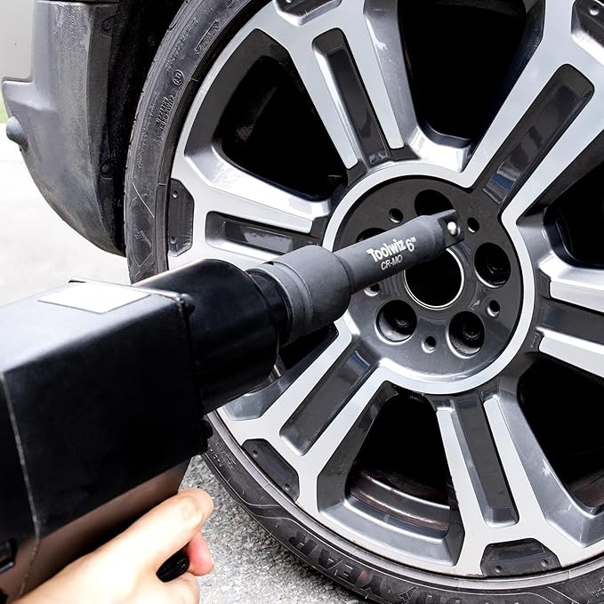 Toolwiz 3/4??Drive Impact Extension Bar 4?? 6?? 10??(3 Piece) Cr-Mo Steel, Expand the Range of Impact Drivers, Organized in PVC Box - Black 3/4 Ratchet Wrench Extension Bar Socket Set