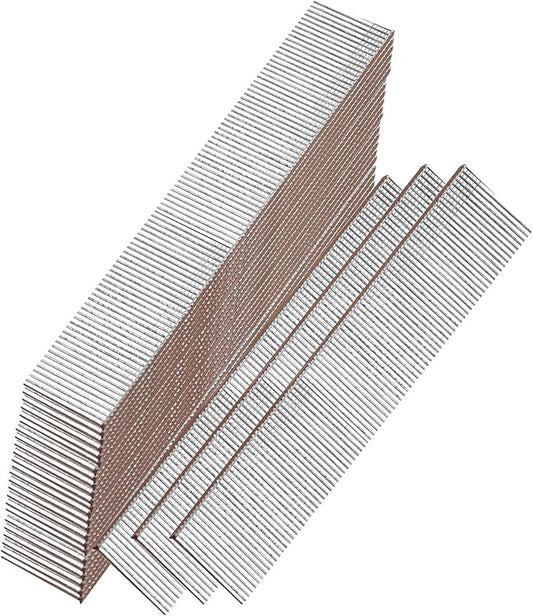 18 Gauge Galvanized Brad Nails, Brown T-head 5/8 Inch 2000-Pack, Small Finishing Nail Gun Nails for Pneumatic, Electric 18GA Brad Nailer Gun
