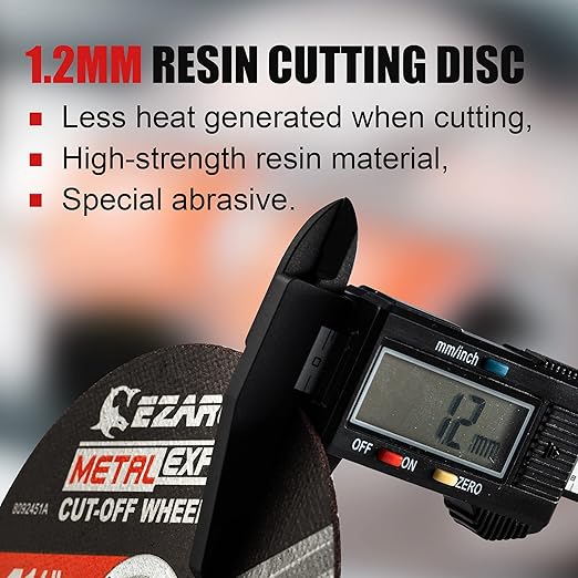 EZARC Cut Off Wheel 50 Pack, 3" x .045" x 7/8" Cutting Wheel, Metal & Stainless Steel Cutting Disc for Angle Grinder