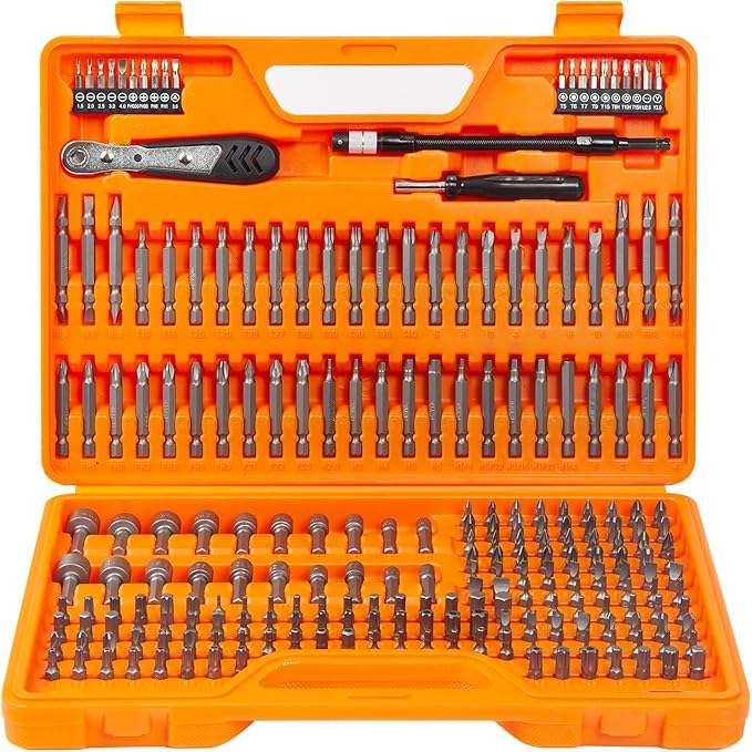 237-Piece Professional Precision Screwdriver Bit Set Kit,Chrome Vanadium Steel Impact Driver Bit Set, Security Bits Nut Driver,Ratchet Wrench and Bits Holder