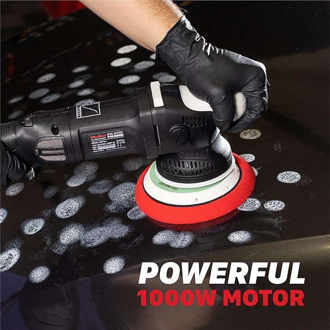 Maxshine M15 Pro Dual Action Polisher ??15 mm Long Throw, 1000 W Power, 5??Backing Plate, Variable Speed 2,500??,000 OPM, Low Vibration Ergonomic ??Professional Car & Marine Paint Correction Buffer