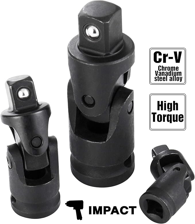 EPAuto Impact Universal Joint Set, Cr-V,3 Pieces