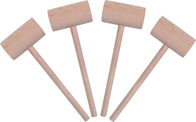 4PCS Wooden Crab or Lobster Mallets