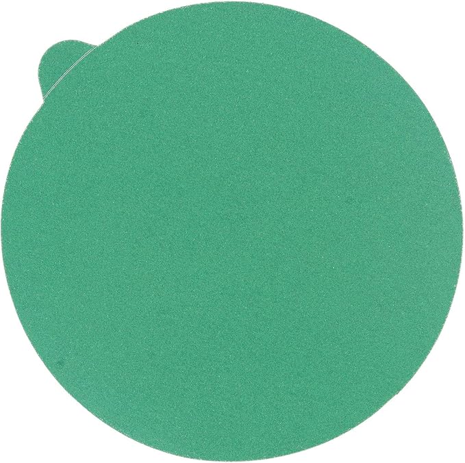 Dura-Gold Premium 5" Green Film PSA Sanding Discs - 220 Grit (Box of 50) - Film Back Self Adhesive Stickyback Sandpaper Discs for DA Sanders, Fast Cut Abrasive - Sand Automotive Paint Woodworking Wood