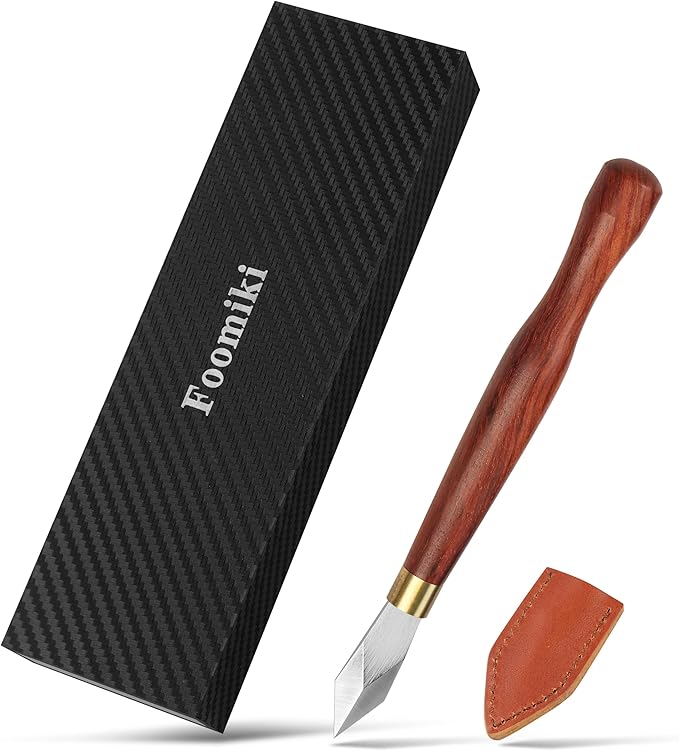 Professional Woodworking Marking Knife – 7.09 Inch Layout Woodworking Tools, Sharp Stainless Steel Blade, Hardwood Handle, Precise Wood Working Tools and Accessories for Carpenter, Carpentry