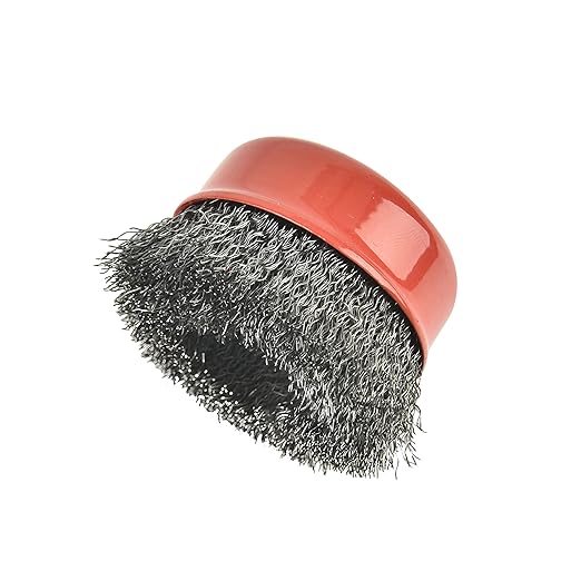 Aain AA017 2 Pack Wire Wheel Brush Cup Brush Set, 3 Inch Crimped Cup Brush for Angle Grinder,5/8-Inch-11 Threaded Arbor,Max RPM 12,500, Light-Duty Conditioning for Metal, Rust Removal, Abrasives