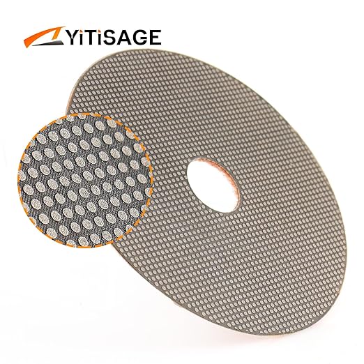 4 Inch Electroplated Diamond Grinding/Polishing Pads Sanding Granite Concrete Glass Metal Stone Grinding Disc(grit 200-1pc)