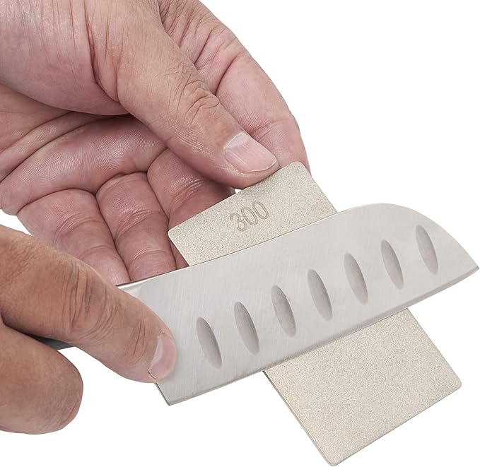 Trend Enterprises Trend 3-Inch Double-Sided Diamond Sharpening Stone, 180 & 300 Grit, Credit Card Sized Honing Stone with Storage Wallet, DWS/CC/CX
