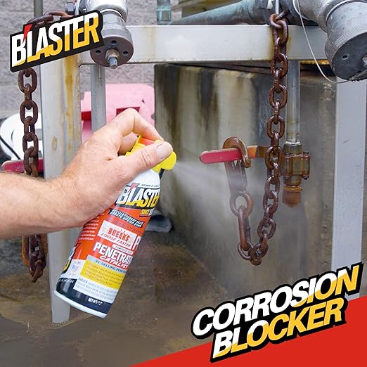 B?셂aster Penetrating Oil Spray ??Rust Prevention Penetrating Fluid ??Loosens Rusted Bolts, Protects Against Corrosion, Multi-Use Anti Rust Spray for Frozen Parts ??11oz (Case of 6)