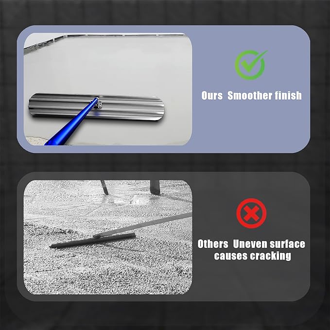 Bull Float Concrete Tools,48?쇺쇒??쇺?Magnesium Aluminum Alloy Concrete Float with 4 Combinable Handles,Concrete Bull Float with Carrying Toolbox,Trowel,Concrete Bull Float Kit for Concrete Finishing