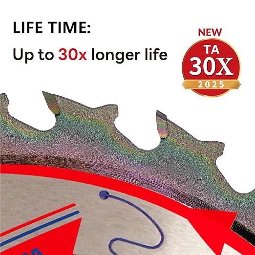 2-Pack 7-1/4" 24-Tooth 5/8" Woodworking Circular Saw Blade,Framing/General Purpose Wood Cutting,Special Anti-Thermal Adhesion Coating on Cutting Edge-TA,High Finish,Long Life, 7-1/4" 24T 5/8"