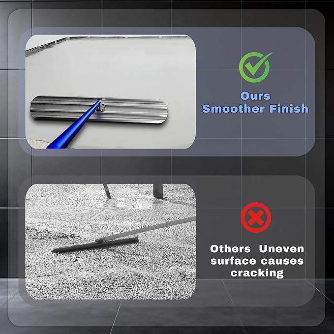 Bull Float Concrete Tools,48?쇺셹8?쇺?Aluminum Magnesium Alloy Concrete Float with 4x48?쇺?Combinable Handles,Screeding Tool Kit,Concrete Bull Float Kit for Concrete Finishing(Blue)