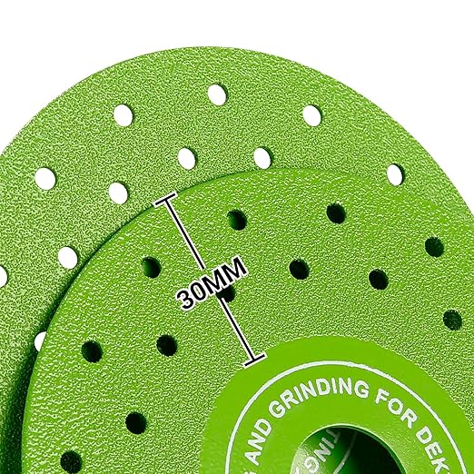 LOZLIN 3PCS 115MM Vacuum Brazed Ultra-Thin Multi-Pore Flat Abrasive Sheet Disc for Porcelain Glass Ceramic Tile Granite Marble Diamond Saw Blade (Green and Porous, 5)