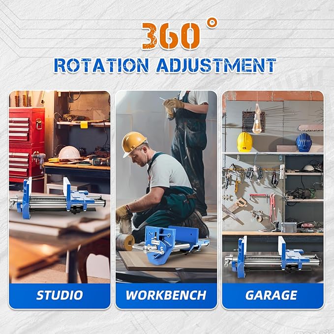 COGNATIVE 7 Inch Woodworking Vise, Heavy-Duty Cast Iron Wood Working Vise Quick Release Lever for Workshop and Home Use