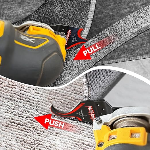 10 PCS Oscillating Multi Tool Hook Knife Blade for Carpet Roof Shingles Soft Materials Universal Oscillating Tool Accessory Compatible with DeWalt Makita Milwaukee and More