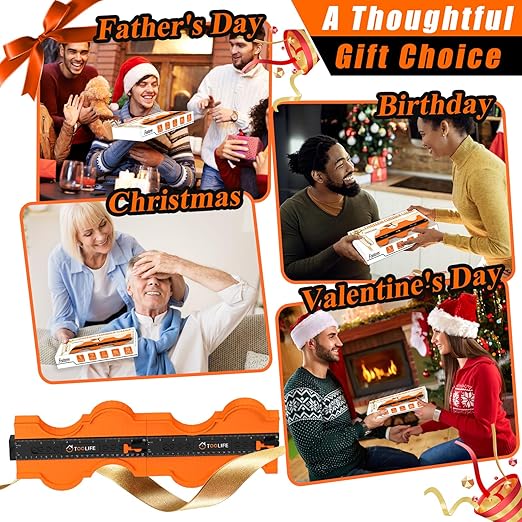 TOOLIFE Contour Gauge Unlimited Connection Profile Tool 20 inch, Christmas Gifts for Him Dad, Super Gauge Shape Outline Tool, Gift for Men Stocking Stuffer, Welding Floor Woodworking Tool Tracing