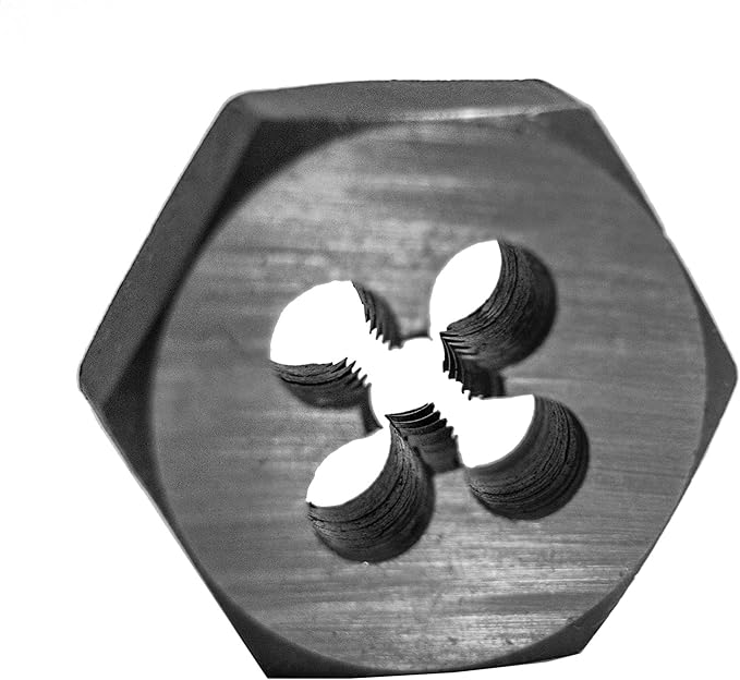 Century Drill & Tool 96206 Carbon Steel Die, 3/8-24NF