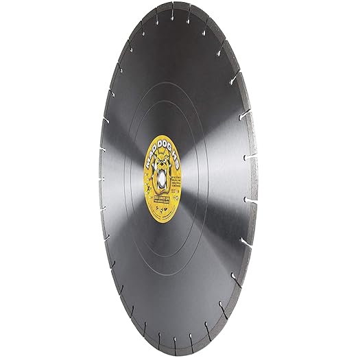 Delta Diamond Mad Dog HS 20 Inch Segmented Diamond Saw Blade, .140 X 1 Arbor, Made in USA, Premium, Wet/Dry, Laser-Welded, General Purpose Cutting Concrete, Masonry, Stone (20")