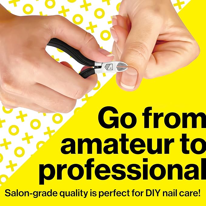 Harperton Cuticle Trimmer - Full Jaw Nipper and Trimmer, Non-Slip Cuticle Nipper Stainless Steel Cutter Fingernails and Toenails