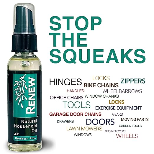 H흲MPURE짰 Renew Natural Household Oil Lavender - Eco-Conscious All-Purpose Lubricant Spray with Lavender Scent for Doors, Hinges & Locks - Natural Penetrating Oil for Smooth, Long-Lasting Lubrication