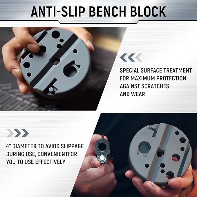 Pin Punch Set, Steel Roll Pin Punch Set, Punch Tool, Pin Punches with Replaceable Face Hammer, Made of Solid Material, Mechanical Repair Tool with Bench Block