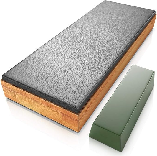 Sharp Pebble Premium Leather Strop for Knife Sharpening with Polishing Compound - Sharpening Strop for Knives, Straight Razor, Chisels - with eBook Guide
