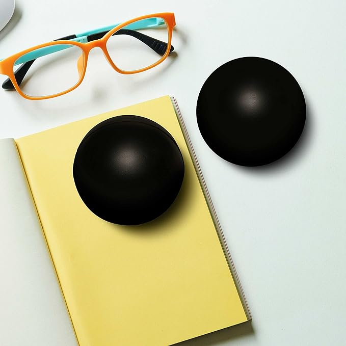 Squeeze Balls for Adults Set of 10, Bulk Pack - Relief, Perfect for Your Desk, Office or Home - Black